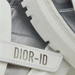 Dior 迪奥 DIOR-ID 女士低帮板鞋 KCK278BCR 金属银色 34