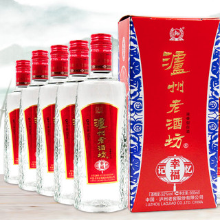 泸州老窖 泸州老酒坊 幸福记忆 52%vol 浓香型白酒 500ml*6瓶 整箱装