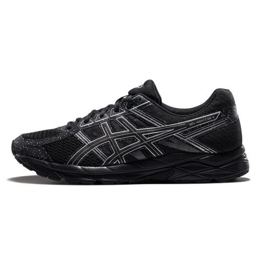 asics 亚瑟士 gel-contend 4 男子跑鞋 t8d4q-011 黑色/银色 42.