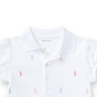 Ralph Lauren/拉夫劳伦女婴 经典款Polo连衣裙与灯笼裤RL32630 100-白色 6M