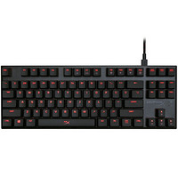 HYPERX Alloy 87键 有线机械键盘 黑色 HyperX红轴 单光