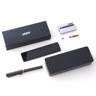 LAMY 凌美 钢笔 Safari狩猎系列 磨砂黑 EF尖 金属礼盒装