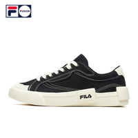 FILA FUSION 斐乐女子潮流板鞋2021春夏新款时尚帆布鞋运动鞋 黑-BK 40