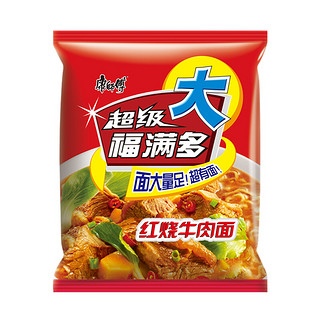 康师傅 超级福满多 红烧牛肉面 5袋