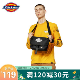 DICKIES单肩包男女百搭简约斜挎包学生邮差包191U90LBB40BK02