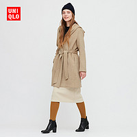 UNIQLO 优衣库 430478 女款双面呢连帽大衣