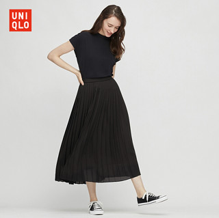 UNIQLO 优衣库 429209 雪纺打褶长裙