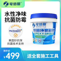 宅倍丽抗菌环氧彩砂填缝剂水性哑光美缝剂瓷砖木纹砖马赛克勾缝剂