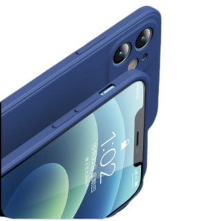 易波 iPhone 12 液态硅胶手机壳 海军蓝