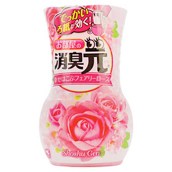 小林制药（KOBAYASHI）日本进口去异味除臭剂室内空气清新剂芳香剂房间用消臭元 （幸福玫瑰）400ml *3件