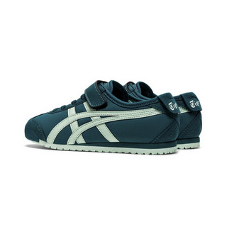 Onitsuka Tiger鬼塚虎童鞋经典中童休闲鞋 MEXICO 66 PS 1184A141 蓝绿色 35