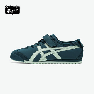 Onitsuka Tiger鬼塚虎童鞋经典中童休闲鞋 MEXICO 66 PS 1184A141 蓝绿色 35