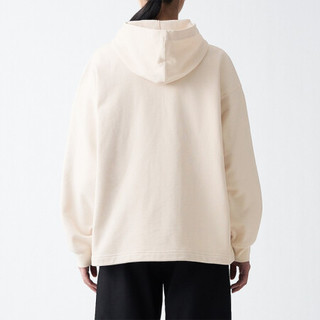 無印良品 MUJI 無印良品   Labo 男女通用 高密度编织 毛圈 拉链连帽衫 象牙色 XXS-XS