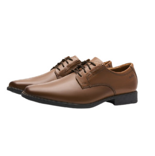 Clarks 其乐 Tilden Plain系列 男士德比鞋 深棕褐色 46