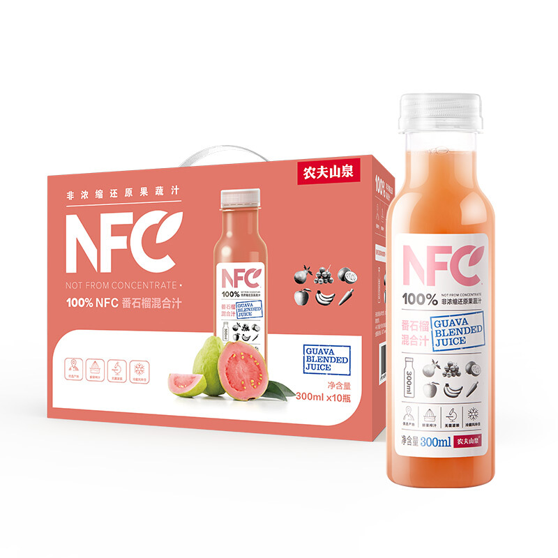 农夫山泉果汁饮料怎么样 农夫山泉100%nfc果汁番石榴_什么值得买