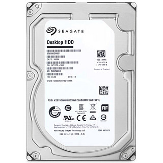 SEAGATE 希捷 Desktop HDD系列 3.5英寸台式机硬盘 6TB 128MB(7200rpm、PMR)ST6000DM001