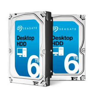 SEAGATE 希捷 Desktop HDD系列 3.5英寸台式机硬盘 6TB 128MB(7200rpm、PMR)ST6000DM001