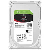 SEAGATE 希捷 酷狼IronWolf Pro系列 3.5英寸NAS硬盘 2TB 128MB(7200rpm、PMR)ST2000NE0025