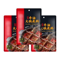 海底捞 火锅底料 醇香牛油麻辣 150克*3袋