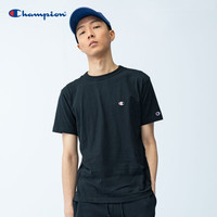 ChampionBASIC情侣款小C刺绣休闲T恤短袖T恤男女 黑色 M