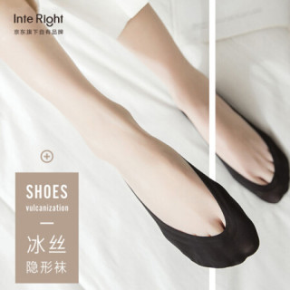 INTERIGHT 船袜女浅口蕾丝防滑冰丝隐形袜ins潮日系可爱夏季薄款袜子女短 5蕾丝+5冰丝 均码