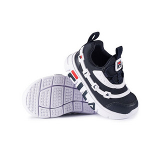 FILA KIDS 斐乐儿童小童2021年春季新款时尚童鞋休闲运动鞋 传奇蓝/斐乐白-NW 27码/内长16.5cm