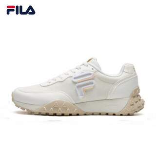 FILA 斐乐官方女鞋 2021夏新款运动休闲时尚潮流小白鞋板鞋PACER F12W124154F 雪白-SW 36