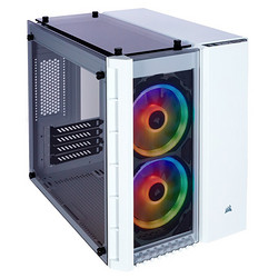 美商海盗船 (USCORSAIR) Crystal 280X RGB 白色 Micro-ATX机箱 （三面钢化玻璃/2颗LL120 RGB风扇）