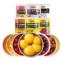 林家铺子 新鲜水果罐头425g*6罐黄桃菠萝草莓什锦椰果杨梅雪梨橘子