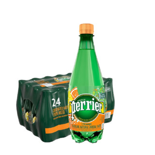 perrier 巴黎水 气泡水 橘子味 500ml*24瓶