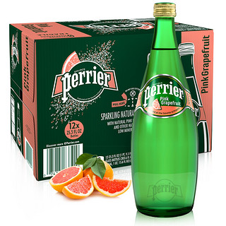 perrier 巴黎水 气泡水 西柚味 750ml*12瓶