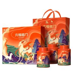 国家宝藏八马茶业六福临门三大茗茶组合特级茶叶礼盒