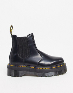 Dr Martens 2976 quad platform chelsea boots in black