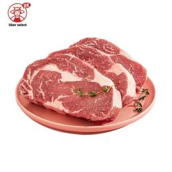 优可选原切牛排阿根廷潘帕斯草饲牛肉生鲜肉眼牛排500g