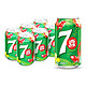 PLUS会员、有券的上：7-Up 七喜 柠檬味 碳酸饮料 330ml*6听