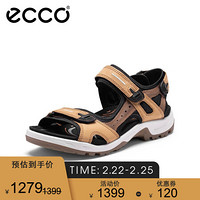 ecco 爱步 2021春夏新款凉鞋男运动休闲沙滩鞋男鞋潮酷 越野069564 棕色/驼色06956459760 41