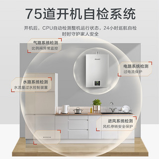 Rinnai/林内 16升S41 天然气燃气热水器家用强排式恒温升级CO安全