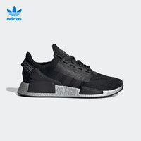 阿迪达斯官网 adidas 三叶草 NMD_R1.V2 W 女子经典运动鞋FW5449 号黑色/银金属 42(260mm)
