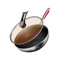 KÖBACH 康巴赫 CHC32A4 炒锅(32cm、不粘、有涂层、不锈钢)
