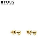 TOUS/桃丝熊心形紫水晶耳环复古典雅简约气质 新款潮