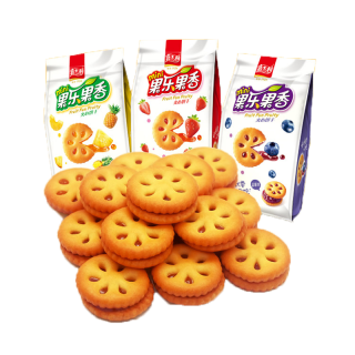 嘉士利果乐果香夹心饼干草莓味85g