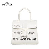 DELVAUX包包女包奢侈品斜挎手提包中号Magritte限量款 这不是一只Delvaux 白色字母包