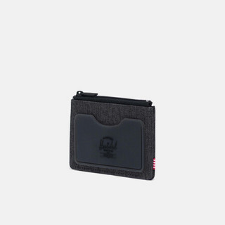 Herschel Oscar Rubber RFID 短款钱包男女卡包零钱包潮牌10833 经典麻黑色/黑色