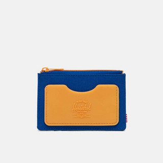 Herschel Oscar Rubber RFID 短款钱包男女卡包零钱包潮牌10833 暗夜蓝/亮橙色