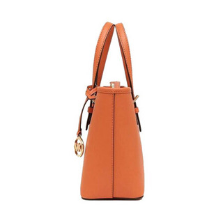 迈克·科尔斯（MICHAEL KORS）MK JET SET TRAVEL系列 女士皮革手提单肩斜挎包 橘红色 35T9GTVT0L TANGERINE