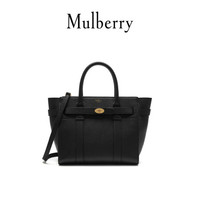 Mulberry/玛珀利 Bayswater 小号 牛皮 单肩斜挎手提包女包 HH4406 黑色A100