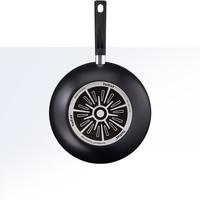法国进口Tefal 特福红点中式不粘炒锅煎锅平底锅 28cm家用