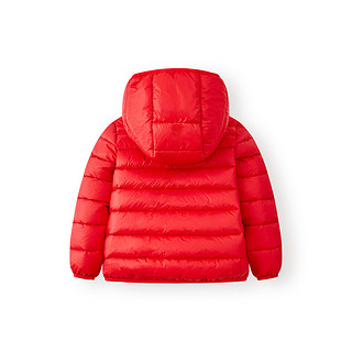 【儿童羽绒服】迪士尼童装20年冬上新保暖加厚男童羽绒服 130 大红