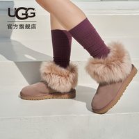 UGG2020秋冬新款女士靴子经典毛绒鞋口圈款短筒雪地靴 1112491 驯鹿色 38