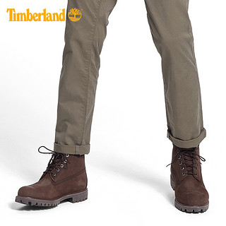 Timberland 男鞋户外休闲经典防水高帮6寸靴|10001 棕色 41